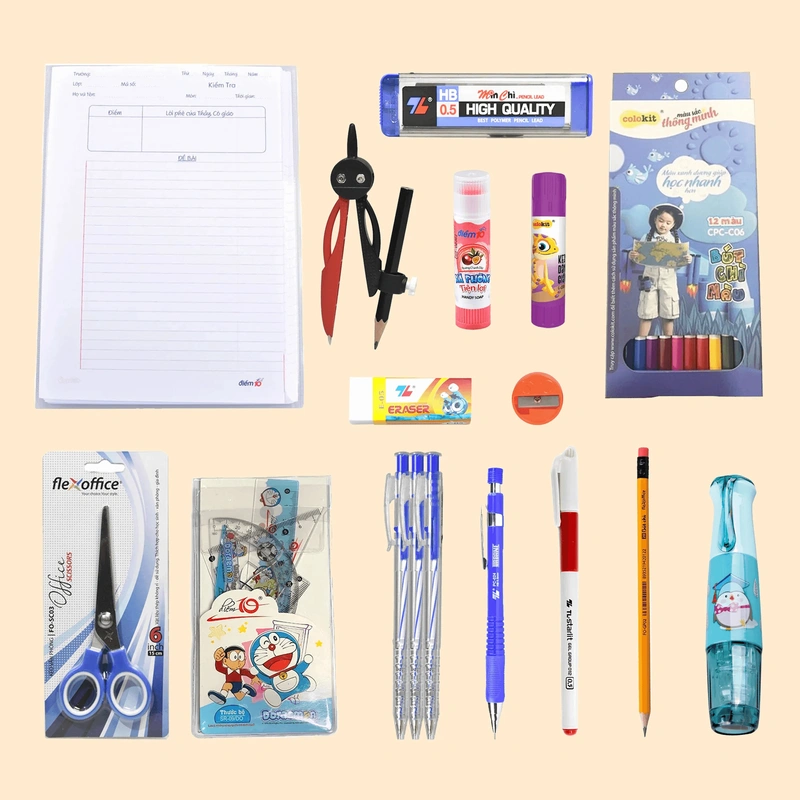 Checklist dụng cụ học tập cho học sinh THCS