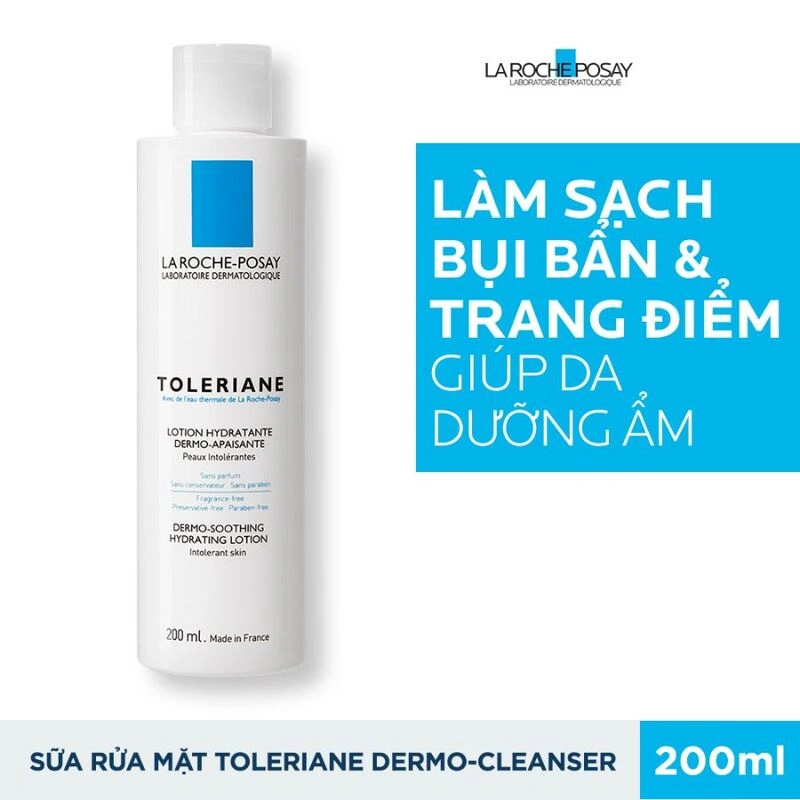 Sữa rửa mặt La Roche-Posay Toleriane Dermo Cleanser dịu nhẹ nước khoáng cho da nhạy cảm
