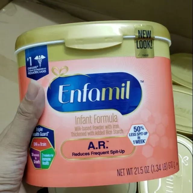 Sữa Enfamil A.R. bổ sung tinh bột gạo giúp giảm trào ngược