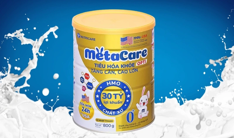 Sữa MetaCare Gold đạm whey giàu alpha-lactalbumin cho bé chậm tăng cân