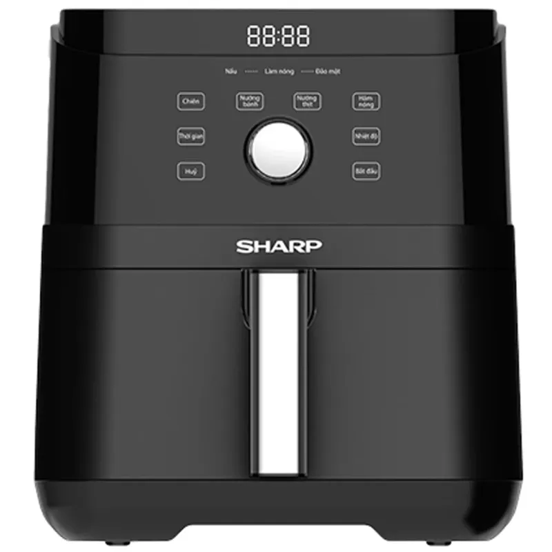 Nồi chiên không dầu Sharp KF-AF60EV-BK 6 lít dải nhiệt 40–200 độ