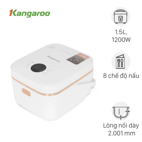 Nồi cơm điện cao tần Kangaroo KGRC15IH3G 1,5 lít