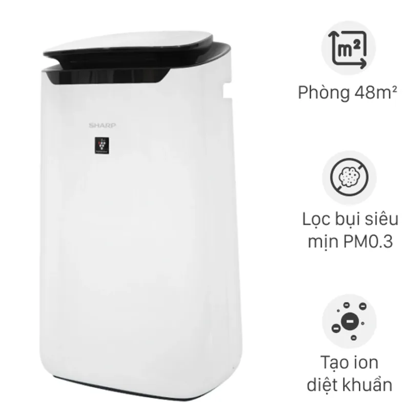 Sharp FP-J60E-W máy lọc không khí phòng lớn có Inverter
