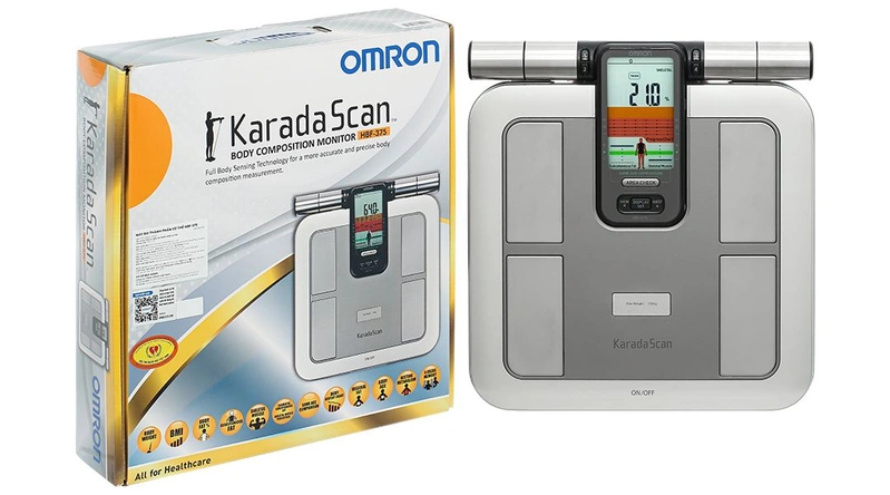 Cân phân tích cơ thể Omron HBF-375 có tay cầm điện cực