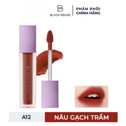 Son Black Rouge A12 Dashed Brown nâu gạch